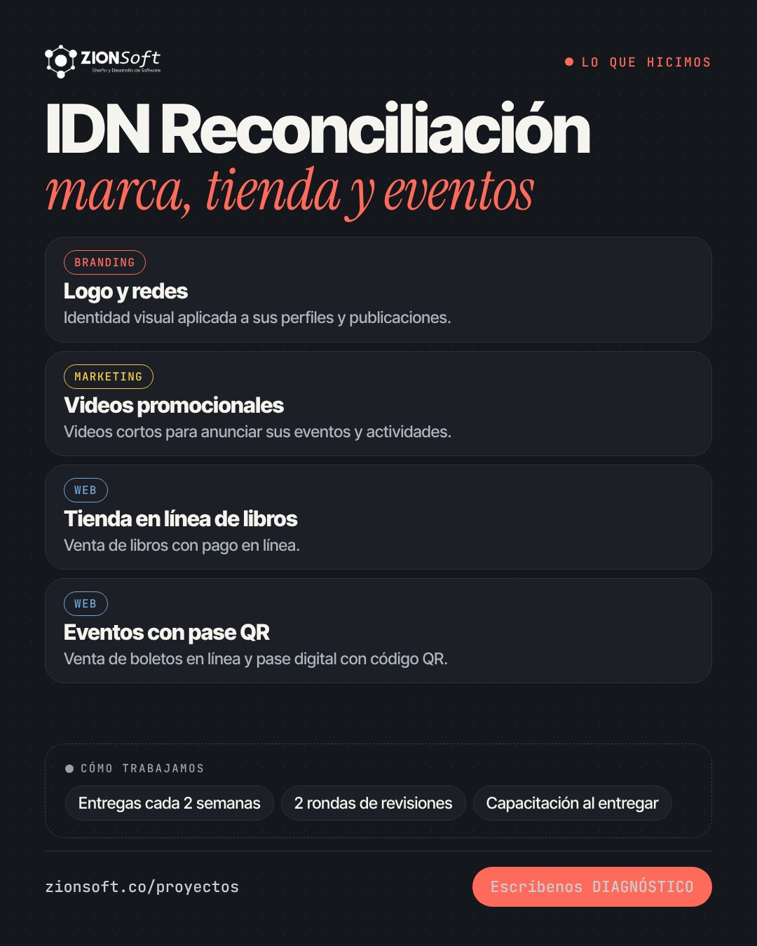 Lo que hicimos para IDN Reconciliación