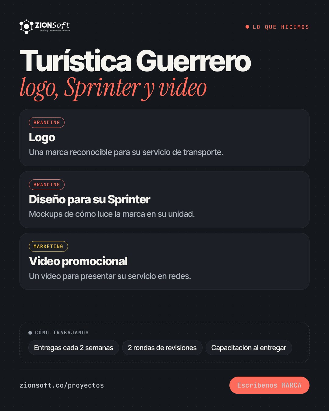 Lo que hicimos para Turística Guerrero